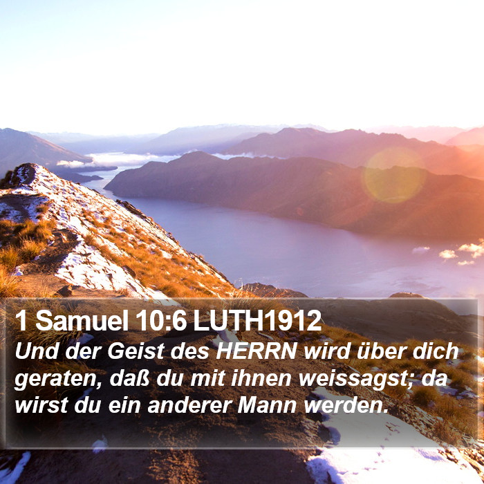 1 Samuel 10:6 LUTH1912 Bible Study