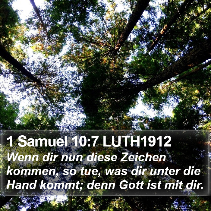 1 Samuel 10:7 LUTH1912 Bible Study