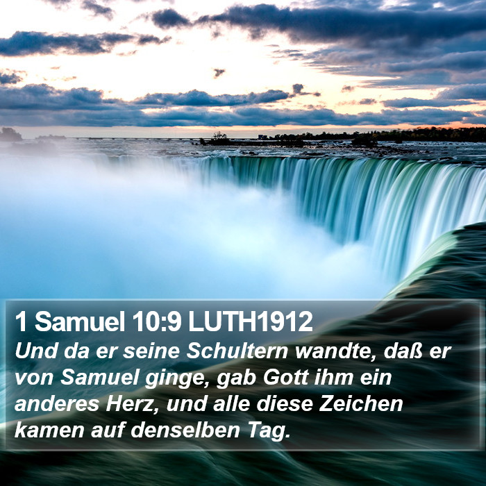 1 Samuel 10:9 LUTH1912 Bible Study