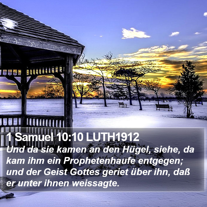 1 Samuel 10:10 LUTH1912 Bible Study