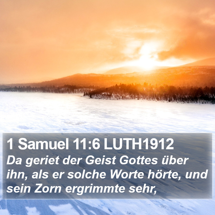 1 Samuel 11:6 LUTH1912 Bible Study