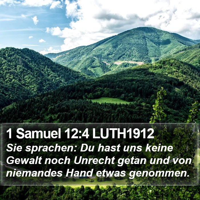 1 Samuel 12:4 LUTH1912 Bible Study