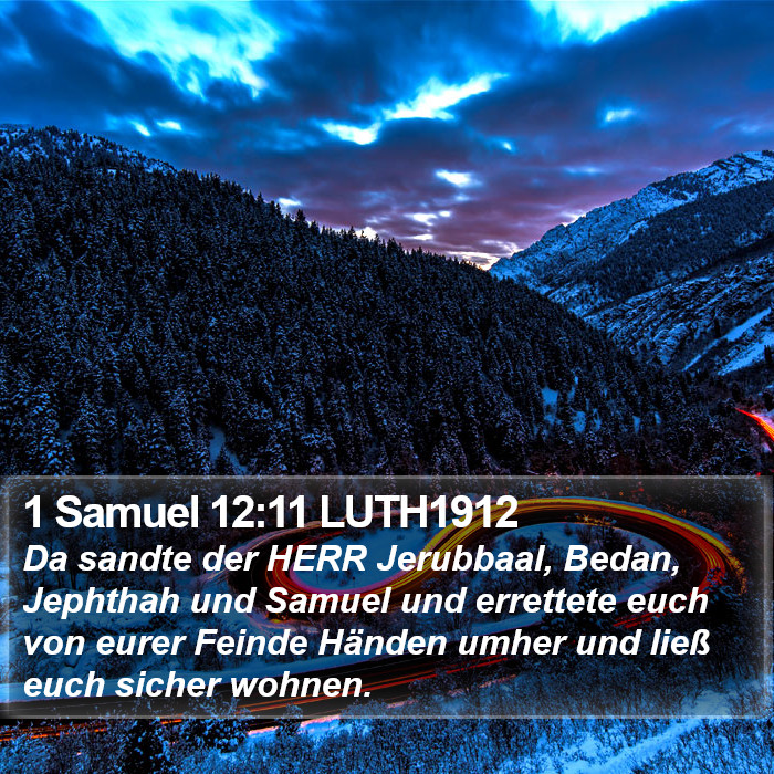 1 Samuel 12:11 LUTH1912 Bible Study