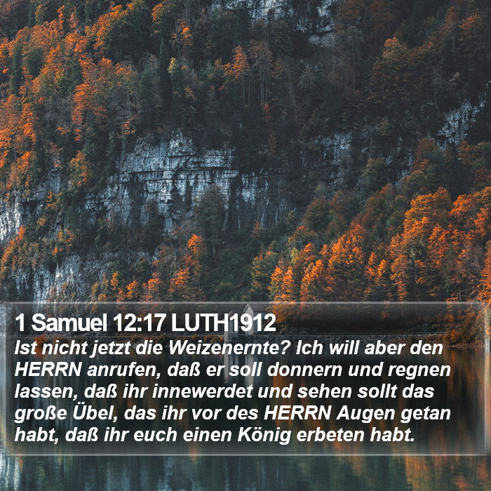 1 Samuel 12:17 LUTH1912 Bible Study