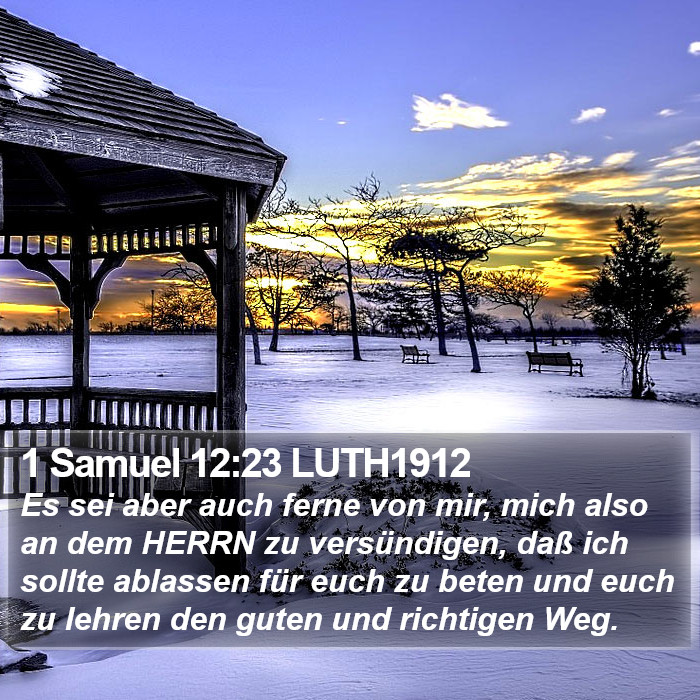 1 Samuel 12:23 LUTH1912 Bible Study