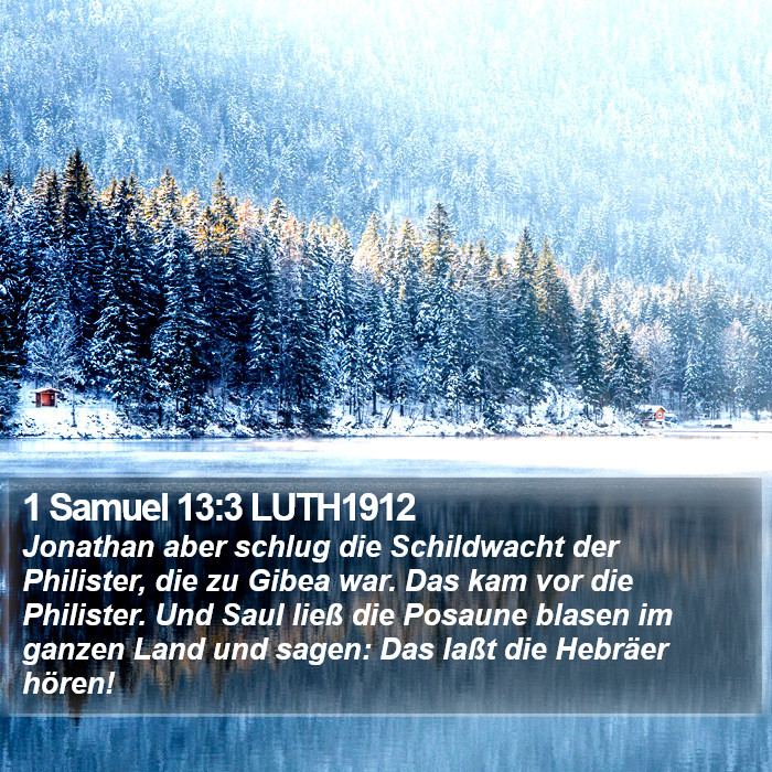 1 Samuel 13:3 LUTH1912 Bible Study