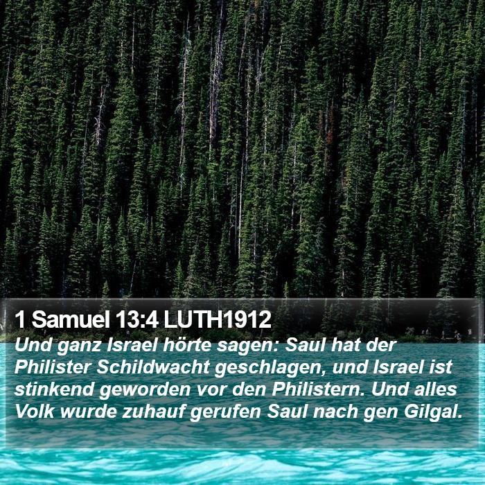 1 Samuel 13:4 LUTH1912 Bible Study