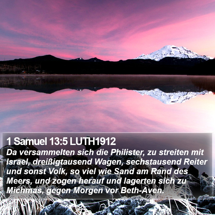 1 Samuel 13:5 LUTH1912 Bible Study