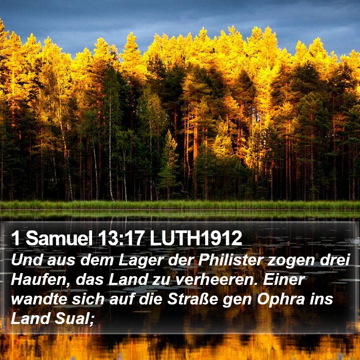 1 Samuel 13:17 LUTH1912 Bible Study