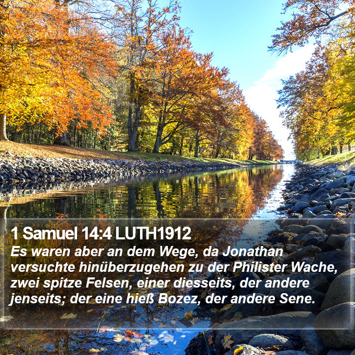 1 Samuel 14:4 LUTH1912 Bible Study