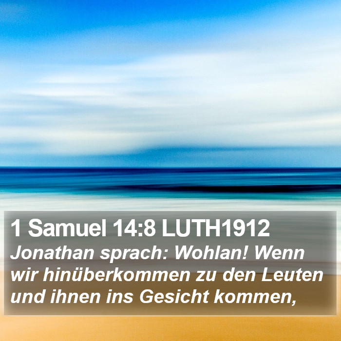 1 Samuel 14:8 LUTH1912 Bible Study
