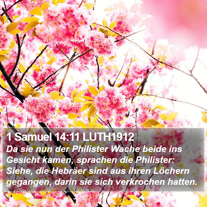 1 Samuel 14:11 LUTH1912 Bible Study