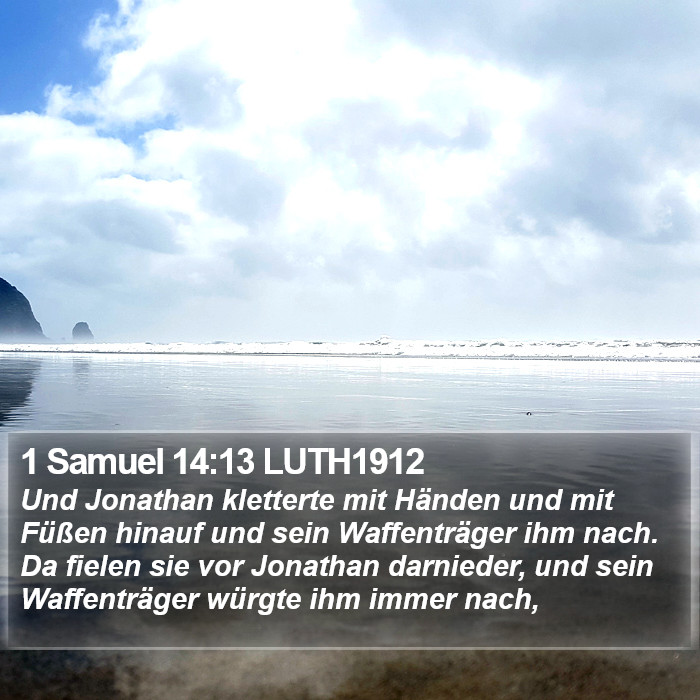 1 Samuel 14:13 LUTH1912 Bible Study