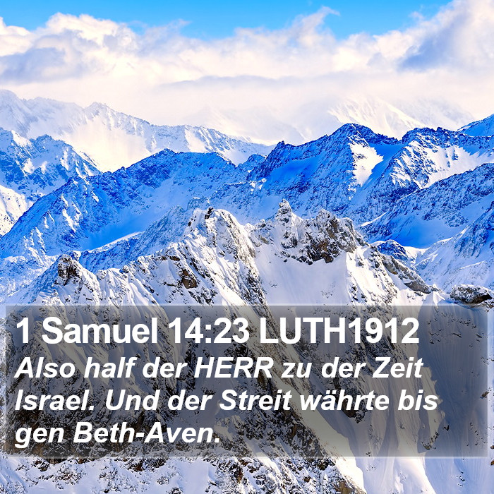 1 Samuel 14:23 LUTH1912 Bible Study