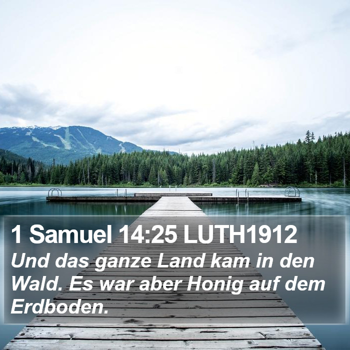 1 Samuel 14:25 LUTH1912 Bible Study