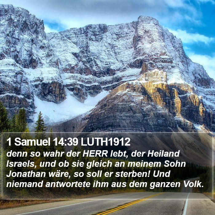 1 Samuel 14:39 LUTH1912 Bible Study