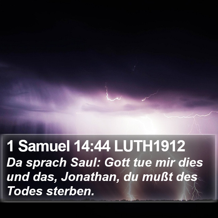 1 Samuel 14:44 LUTH1912 Bible Study