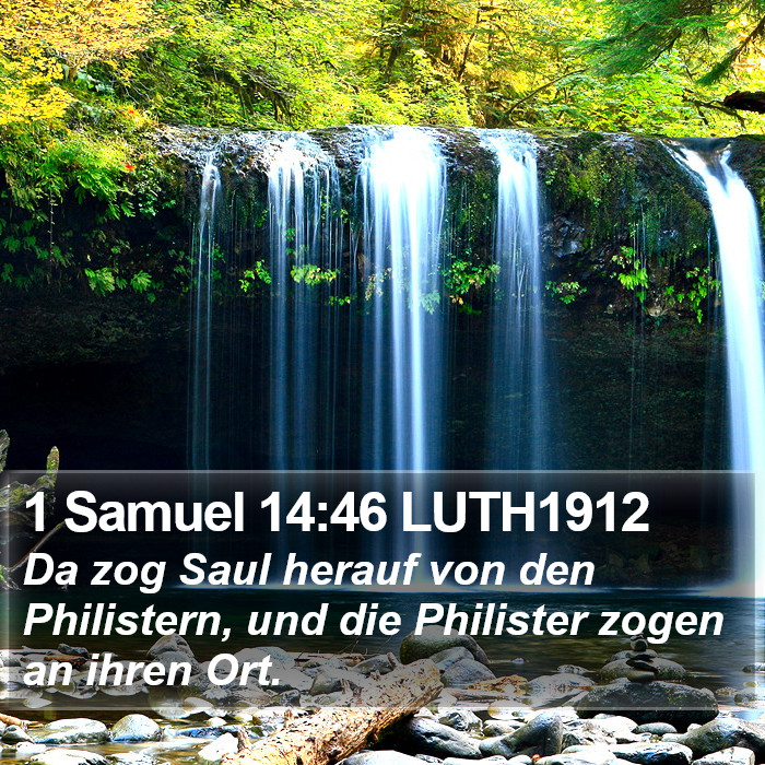 1 Samuel 14:46 LUTH1912 Bible Study