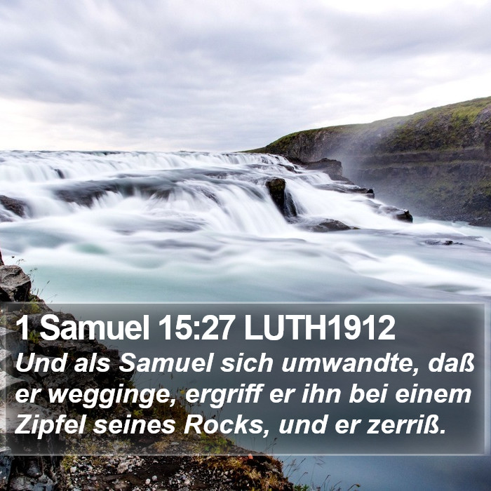 1 Samuel 15:27 LUTH1912 Bible Study