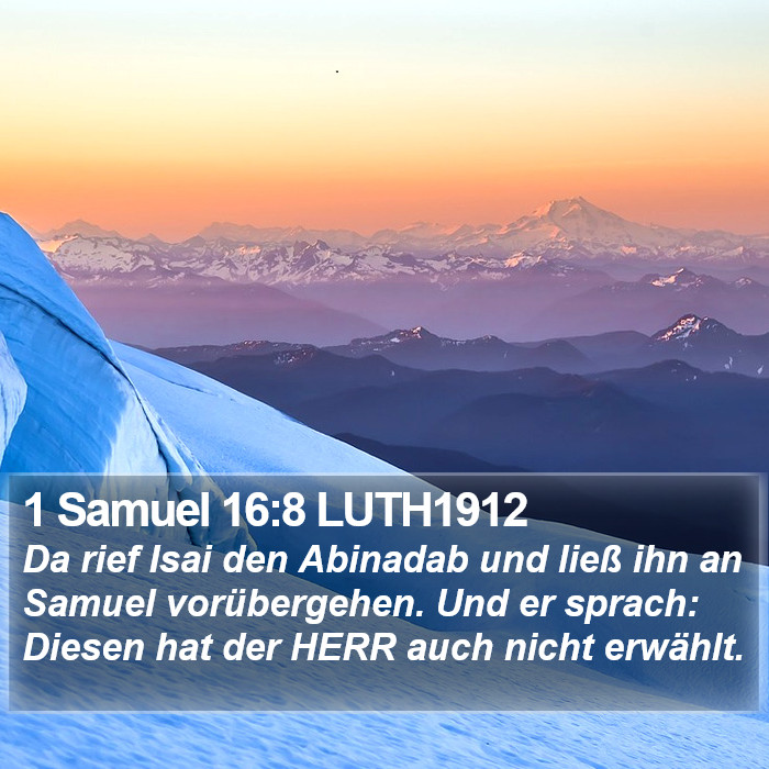 1 Samuel 16:8 LUTH1912 Bible Study