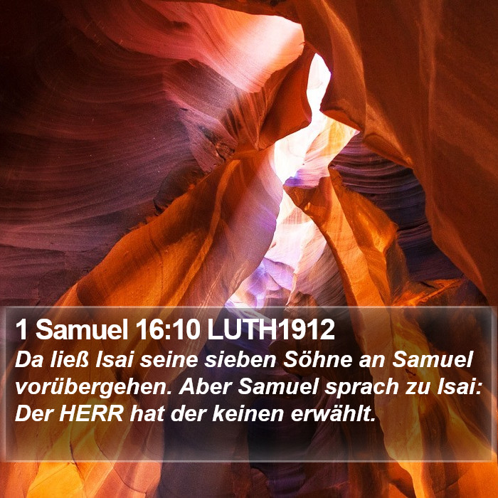 1 Samuel 16:10 LUTH1912 Bible Study