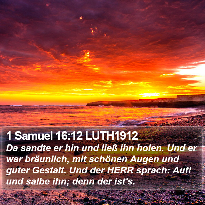 1 Samuel 16:12 LUTH1912 Bible Study