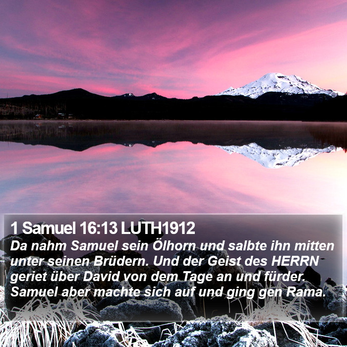 1 Samuel 16:13 LUTH1912 Bible Study