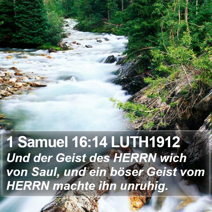 1 Samuel 16:14 LUTH1912 Bible Study