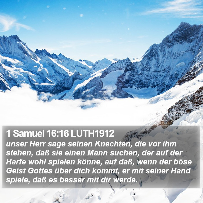 1 Samuel 16:16 LUTH1912 Bible Study