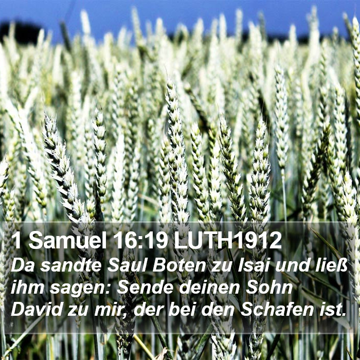 1 Samuel 16:19 LUTH1912 Bible Study