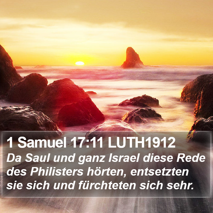 1 Samuel 17:11 LUTH1912 Bible Study