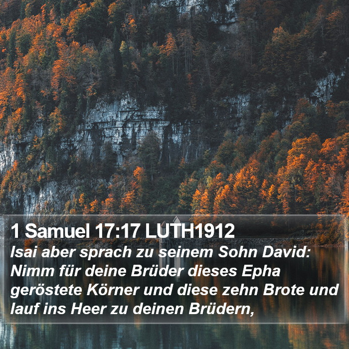 1 Samuel 17:17 LUTH1912 Bible Study