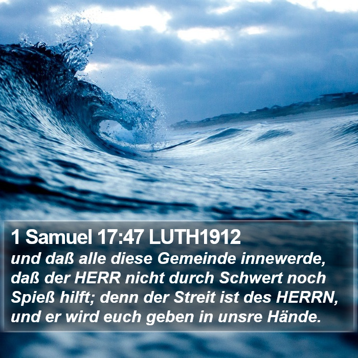 1 Samuel 17:47 LUTH1912 Bible Study