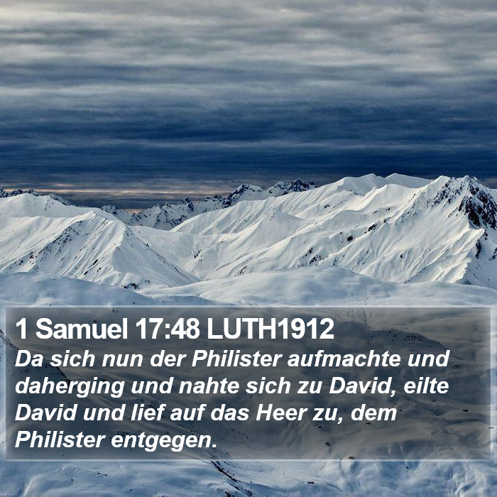 1 Samuel 17:48 LUTH1912 Bible Study