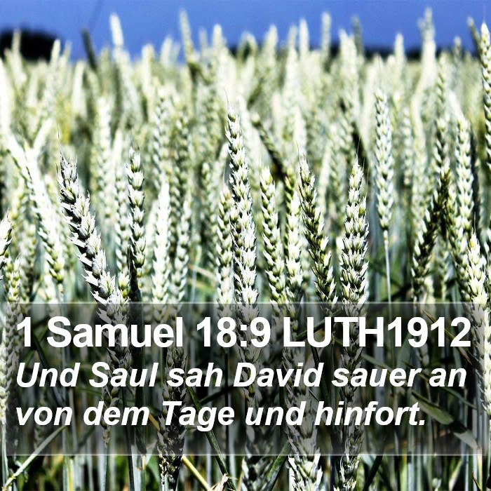 1 Samuel 18:9 LUTH1912 Bible Study