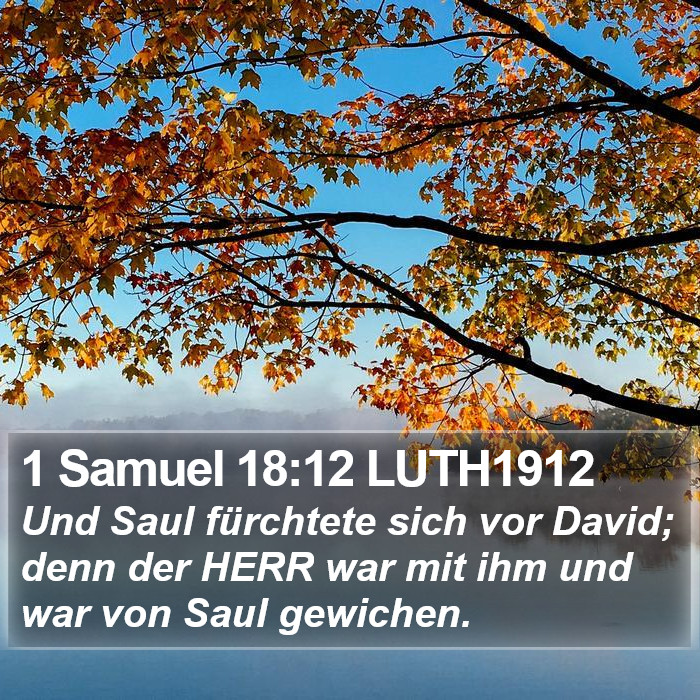 1 Samuel 18:12 LUTH1912 Bible Study