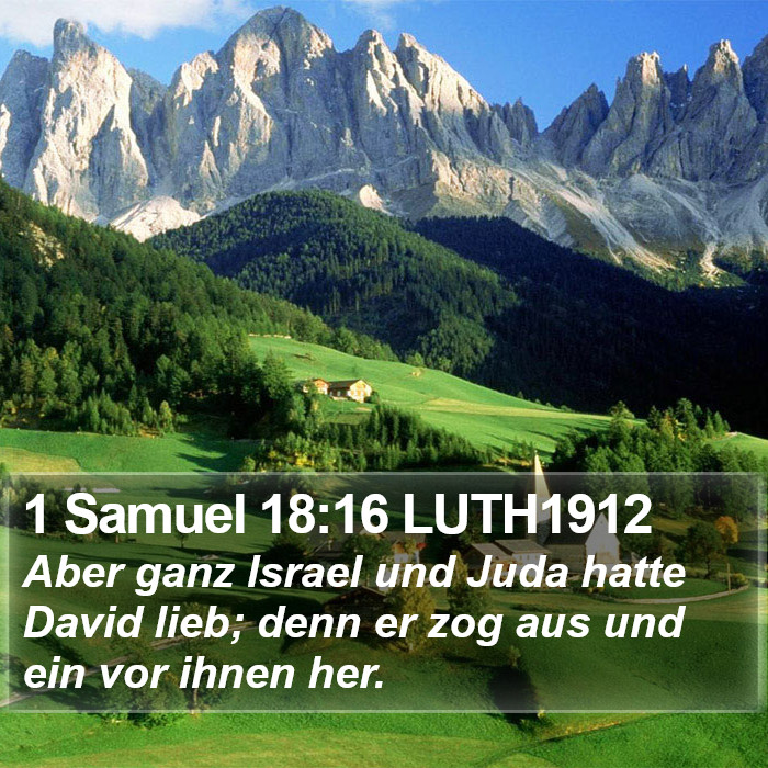 1 Samuel 18:16 LUTH1912 Bible Study