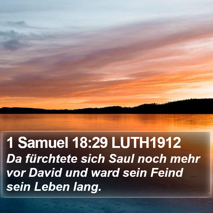 1 Samuel 18:29 LUTH1912 Bible Study