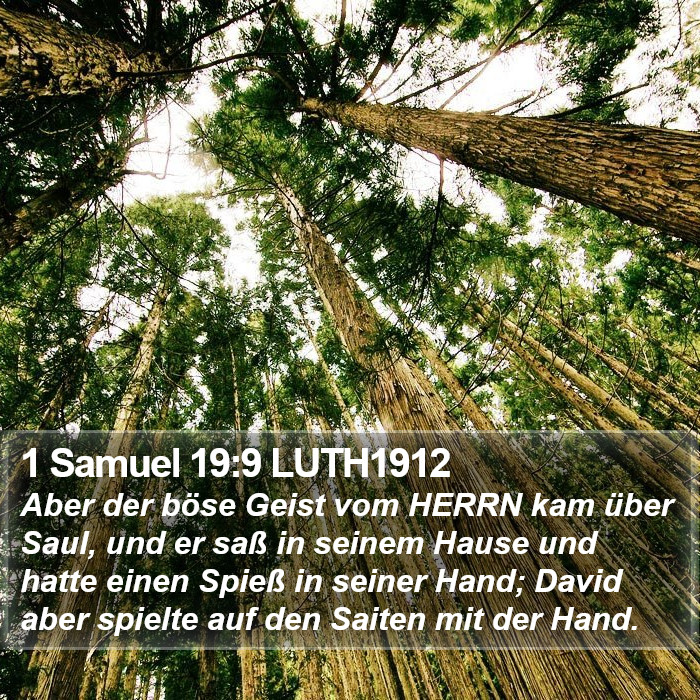 1 Samuel 19:9 LUTH1912 Bible Study