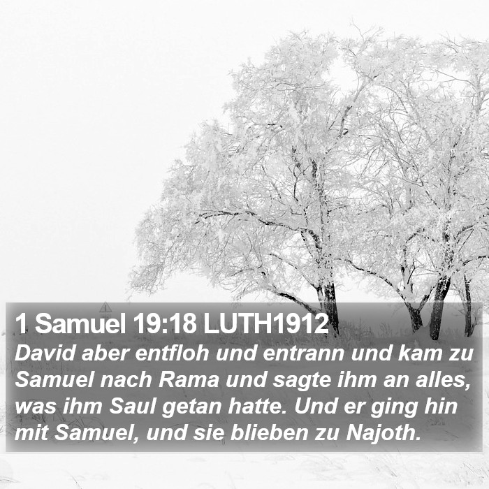 1 Samuel 19:18 LUTH1912 Bible Study