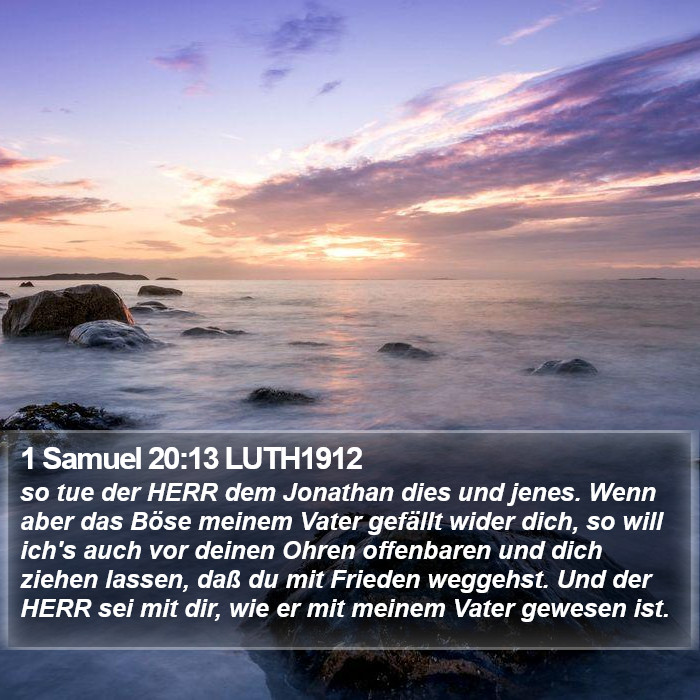 1 Samuel 20:13 LUTH1912 Bible Study