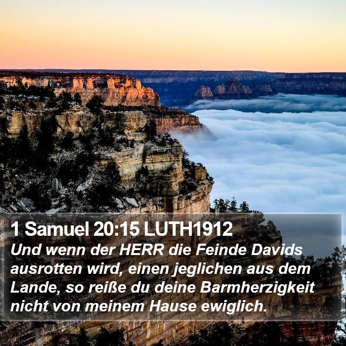 1 Samuel 20:15 LUTH1912 Bible Study