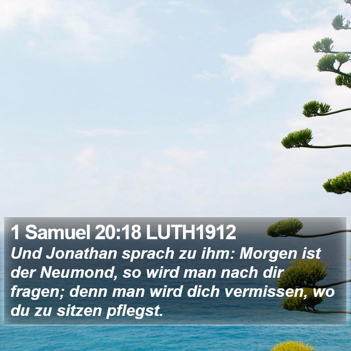 1 Samuel 20:18 LUTH1912 Bible Study