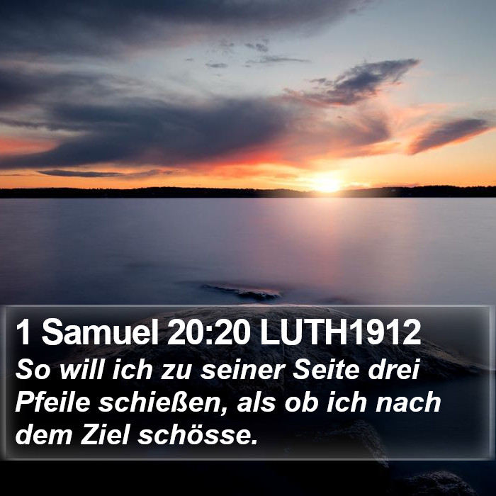 1 Samuel 20:20 LUTH1912 Bible Study