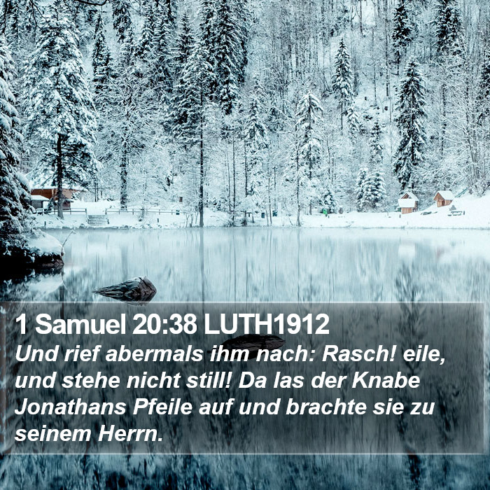 1 Samuel 20:38 LUTH1912 Bible Study