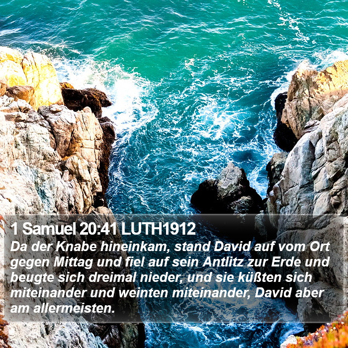 1 Samuel 20:41 LUTH1912 Bible Study