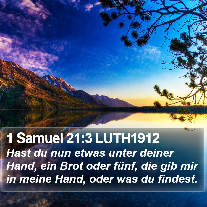 1 Samuel 21:3 LUTH1912 Bible Study