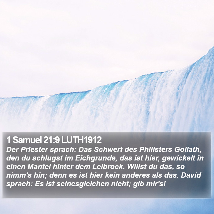 1 Samuel 21:9 LUTH1912 Bible Study