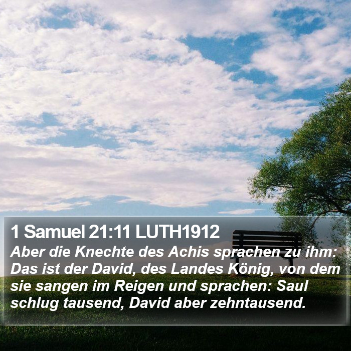 1 Samuel 21:11 LUTH1912 Bible Study