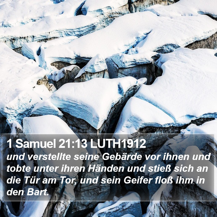 1 Samuel 21:13 LUTH1912 Bible Study